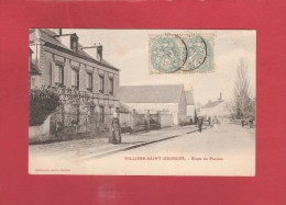 *  CPA..dépt 77..VILLIERS SAINT GEORGES  :  Route De Provins  : Voir Les 2 Scans - Villiers Saint Georges