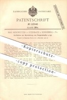 Original Patent - Max Kiesewetter In Steinbach B. Sonneberg I. Th. , 1900 , Herstellung Von Puppenköpfen , Puppen ! - Poupées