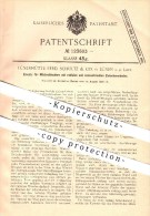 Original Patent - Lünerhütte Ferd. Schultz & Co. In Lünen A. D. Lippe , 1898 , Einsatz Für Milchschleudern !!! - Luenen