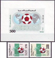 SYRIA - WM  MEXICO - FOOTBALL  - **MNH - 1986 - Neufs