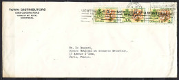 Lettre De MONTREAL Canada   Le 19 VIII 1964  Avec 1 BANDE De 3 Timbres - Lettres & Documents