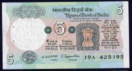 INDIA : 5 Rupees - P80 - AUNC - Inde