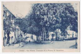 Dego - Via Vittorio Emanuele III E Piazza IV Novembre - Circulé 1934 - Savona