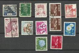 Japon N°193,242,498,511,539,564,566,677,838,839,840C  Cote 2.70 Euros - Gebraucht