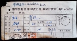 CHINA CHINE 1955 SHANGHAI POST DOCUMENT WITH  STAMP  800$、1600$ X2.... - Briefe U. Dokumente