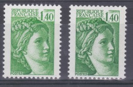 FRANCE VARIETE YVERT 2154 / MAURY 2159  TYPE SABINE   NEUFS LUXES - Ungebraucht