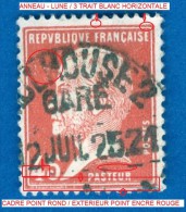 * 1923 / 26   N° 175 A + D  PASTEUR 2 JUIL 25  OBLITÉRÉ - Usados