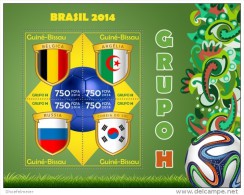 GUINEA BISSAU 2014 ** M/S Football Brasil Bresil Fußball Brasilien 2014 Group H FB2014 - 2014 – Brasil