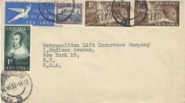 South Africa 1952 Cape Town Landing Van Riebeeck Cover - Aéreo