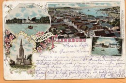 Gruss Aus Flensburg 1900 Postcard - Flensburg
