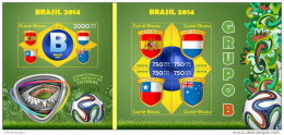 GUINEA BISSAU 2014 ** SET Football Brasil Bresil Fußball Brasilien 2014 Group B FB2014 - 2014 – Brasil