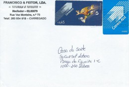 TIMBRES - STAMPS - LETTRE POSTE BLEU - PORTUGAL - EURO 2004 "KINAS" - ADHÉSIF TIMBRE - Lettres & Documents