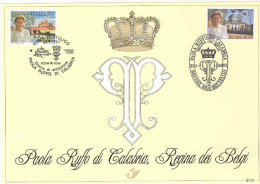 2706HK Belgie/Italie Paola Herdenkingskaart-Carte Souvenir  1997 - Cartes Souvenir – Emissions Communes [HK]