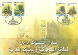 3002HK Belgie/Maroc Herdenkingskaart -Carte Souvenir  2001 - Cartoline Commemorative - Emissioni Congiunte [HK]