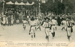 CPA 38 VIENNE CONCOURS DE GYMNASTIQUE TRIBUNE D HONNEUR BALLET ESPAGNOL  1910 - Vienne