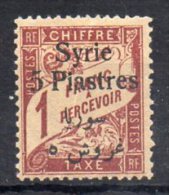 Syrie Taxe N°31 Neuf Charniere Def - Timbres-taxe