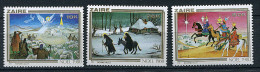 (cl 19 - P28) Zaïre ** N° 1016 à 1018 (ref. Michel Au Dos) - Noël. Bergers Et Moutons, La Fuite En Egypte, Les Rois Mage - Unused Stamps