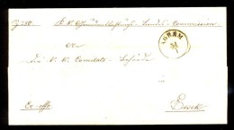 Austria, Croatia - Letter With Complete Content Sent From Agram To Sissek 1855. Sender Is Commandant Of Army In Zagreb. - Lettres & Documents