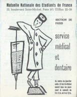 Dépliant 2 Volets /Mutuelle Nationale Des Etudiants De France/Service Médical Et Dentaire/Vers1960   VP718 - Altri & Non Classificati