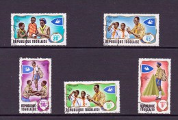 TOGO 1968 SCOUTISME  YVERT N°588/92 OBLITERE - Gebruikt