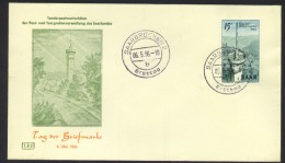 Saarland 1956 Tag Der Briefmarke, Mi. N°  369 Auf FDC In Einwandfreier Erhaltung - Brieven En Documenten