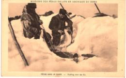 POLAIRE .... MISSION DES PERES OBLATS EN AMERIQUE DU NORD .... PECHE SOUS LA GLACE - America