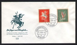 Saarland Mi.N° 433/34 Jugendmarken - Volkslieder, 1958 - Storia Postale