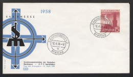 Saarland Mi.N° 435  Internationale Saarmesse Von 1959 Als FDC,  In Einwandfreier Erhaltung - Lettres & Documents