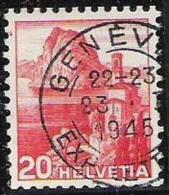 Schweiz Suisse 1938: Rollenmarke MIT NUMMER Zu 215yRM01 Mi 327yR AVEC N° Au Verso Mit O GENÈVE 23.I.1945 (Zu CHF 5.50) - Coil Stamps