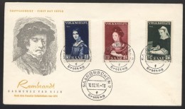Saarland: Rembrand;Mi.N° 376/78 Auf FDC Vom 10.12.1956 In Sehr Schöner Erhaltung Der Fast 60 Jahre - Storia Postale