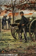 CPA - Illustrateur Maurice Romberg - Belgique - Collection LVC -  Artillerie Belge - La Garde - Guerra 1914-18