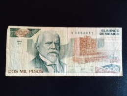 Mexico Dos Mil Pesos. 1989 - Mexico