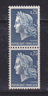 FRANCE N° 1535 0.25 BLEUTYPE SCHEFFER DE ROULETTE  AVEC N° ROUGE NEUF SANS CHARNIERE - Coil Stamps