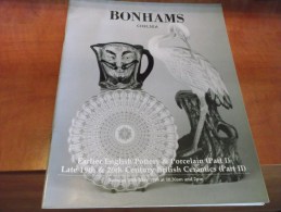 1998 BONHAMS Chelsea ENGLISH POTTERY & PORCELAIN Works Of Art Catalogue Illustré - Sonstige & Ohne Zuordnung