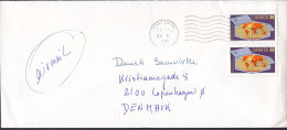 Canada Airmail FORT SMITH N. T. 1989 Cover Lettre To Denmark 2x International Trade Commerce - Cartas & Documentos