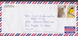 Trinidad & Tobago Airmail Par Avion MARABELLA 1994 Cover Brief To LOS ANGELES United States Bird Vogel Oiseau - Trinidad & Tobago (1962-...)