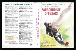 Bibl. VERTE N°291: Parachutiste D'essais //A. Allemand - Mai 1957 - Avec Jaquette - Bibliotheque Verte