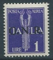 1944 RSI GNR VERONA POSTA AEREA 1 LIRA MNH ** - S2 - Luftpost