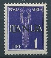 1944 RSI GNR BRESCIA POSTA AEREA 1 LIRA MNH ** - S1-6 - Luftpost