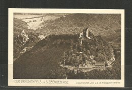 37 * DER DRACHENFELS IM SIEBENGEBIRGE * AUFGENOMMEN VOM L.Z. IM KRIEGSJAHRE 1914/15 * HOTEL AUF DEM DRACHFELS  **!! - Drachenfels