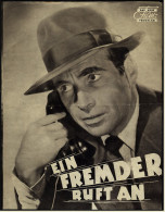 Das Neue Film-Programm Von Ca. 1952  -  "Ein Fremder Ruft An"  -  Mit Shelley Winters , Gary Merrill - Magazines