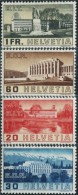 SW0177 Switzerland 1938 Geneva Architectural Sculpture 4v MNH - Unused Stamps
