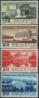 SW0177 Switzerland 1938 Geneva Architectural Sculpture 4v MNH - Nuevos