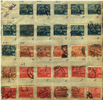 256 Briefmarken Polen 1920er Jahre  -  Gestempelt  -  Mit Falz Auf Pergamentpapier - Colecciones