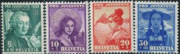 SW0180 Switzerland 1938 Celebrities And National Dress 4v MNH - Unused Stamps