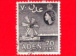 ADEN - Usato - 1956 - Immagini Da Aden - Produzione Del Sale - Salt - 70 - Aden (1854-1963)