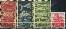SW0184 Switzerland 1938 Federal Assembly Vote Scenery 4v MNH - Unused Stamps
