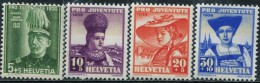 SW0190 Switzerland 1939 Celebrities And National Dress 4v MNH - Unused Stamps