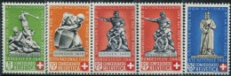 SW0192 Switzerland 1940 War Memorial 5v MNH - Ungebraucht