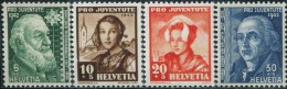 SW0201 Switzerland 1942 Celebrities And National Dress 4v MNH - Unused Stamps